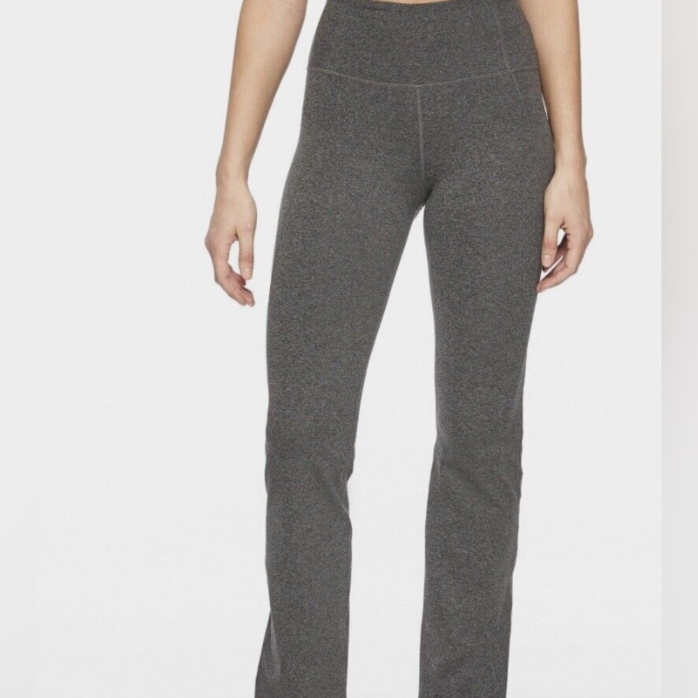 Athleta straight leg leggings dark grey